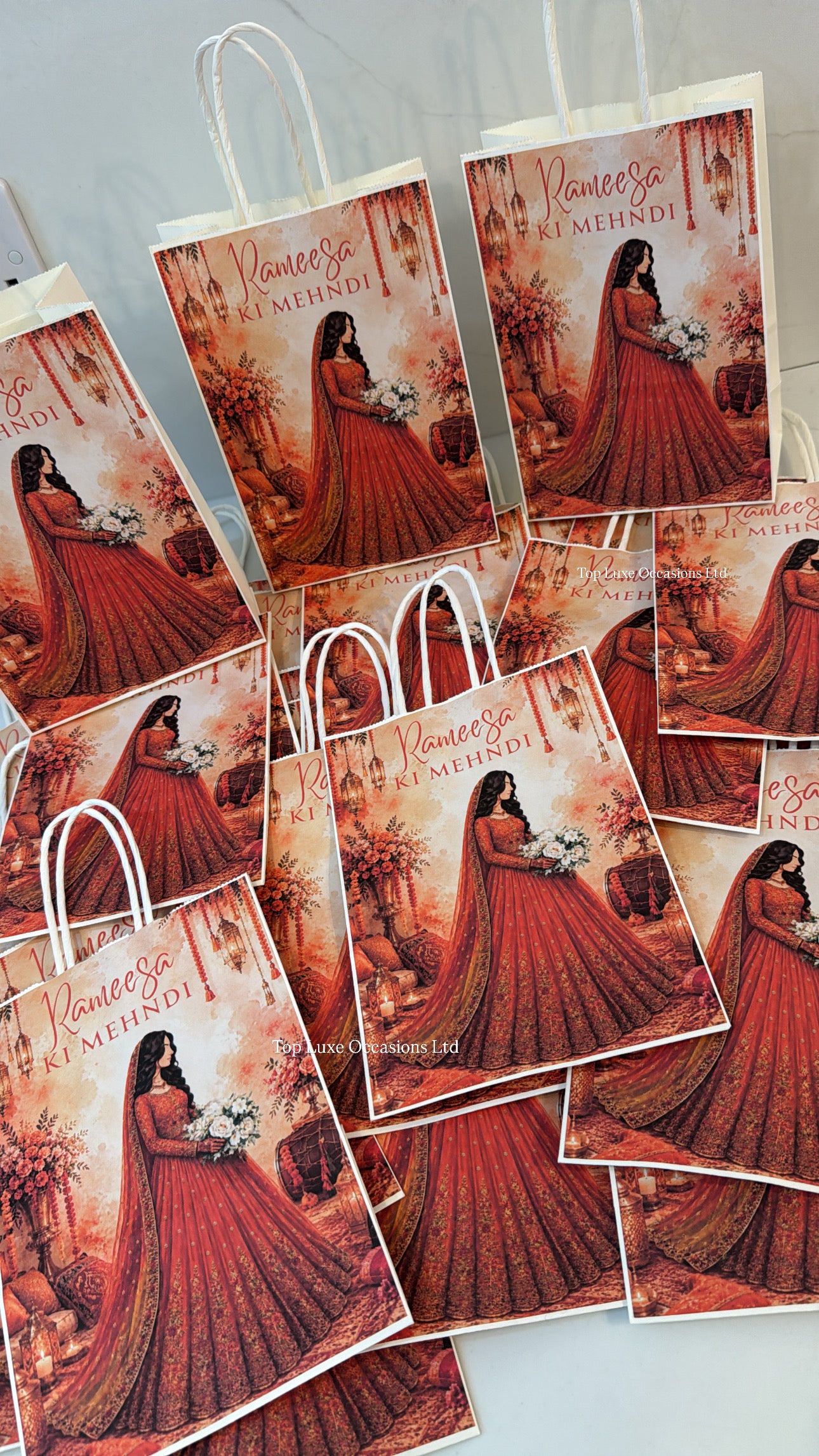 Girls Mehndi Dholki Gift Bag | Any Colour Theme