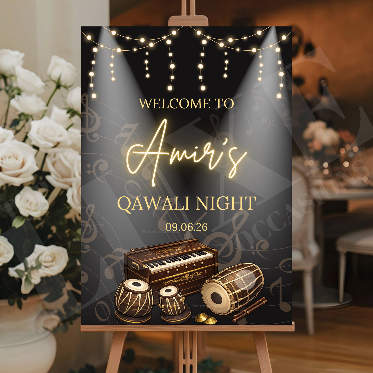 Boy/Girls Qawali Night Welcome Sign