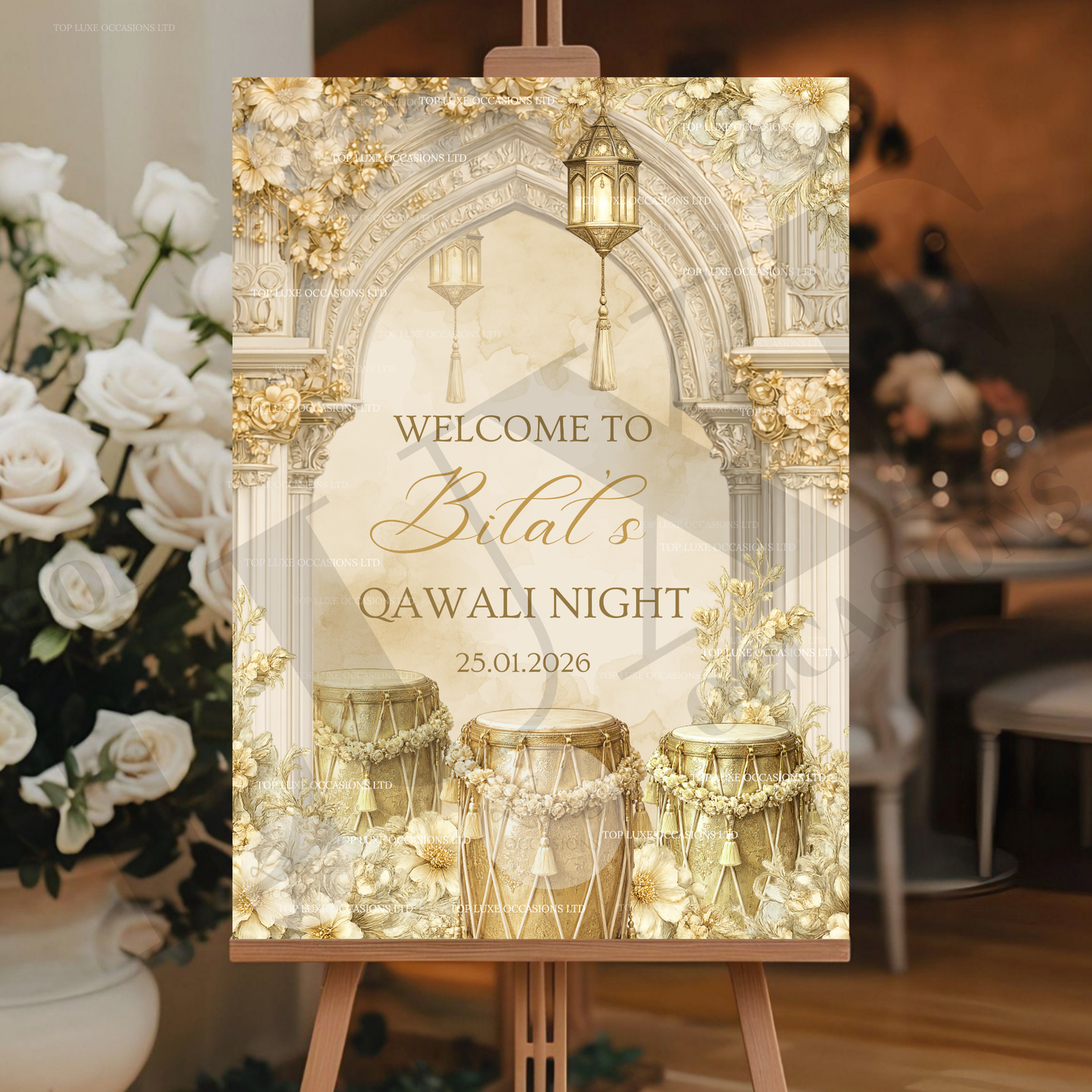 Boy/Girls Qawali Night Welcome Sign