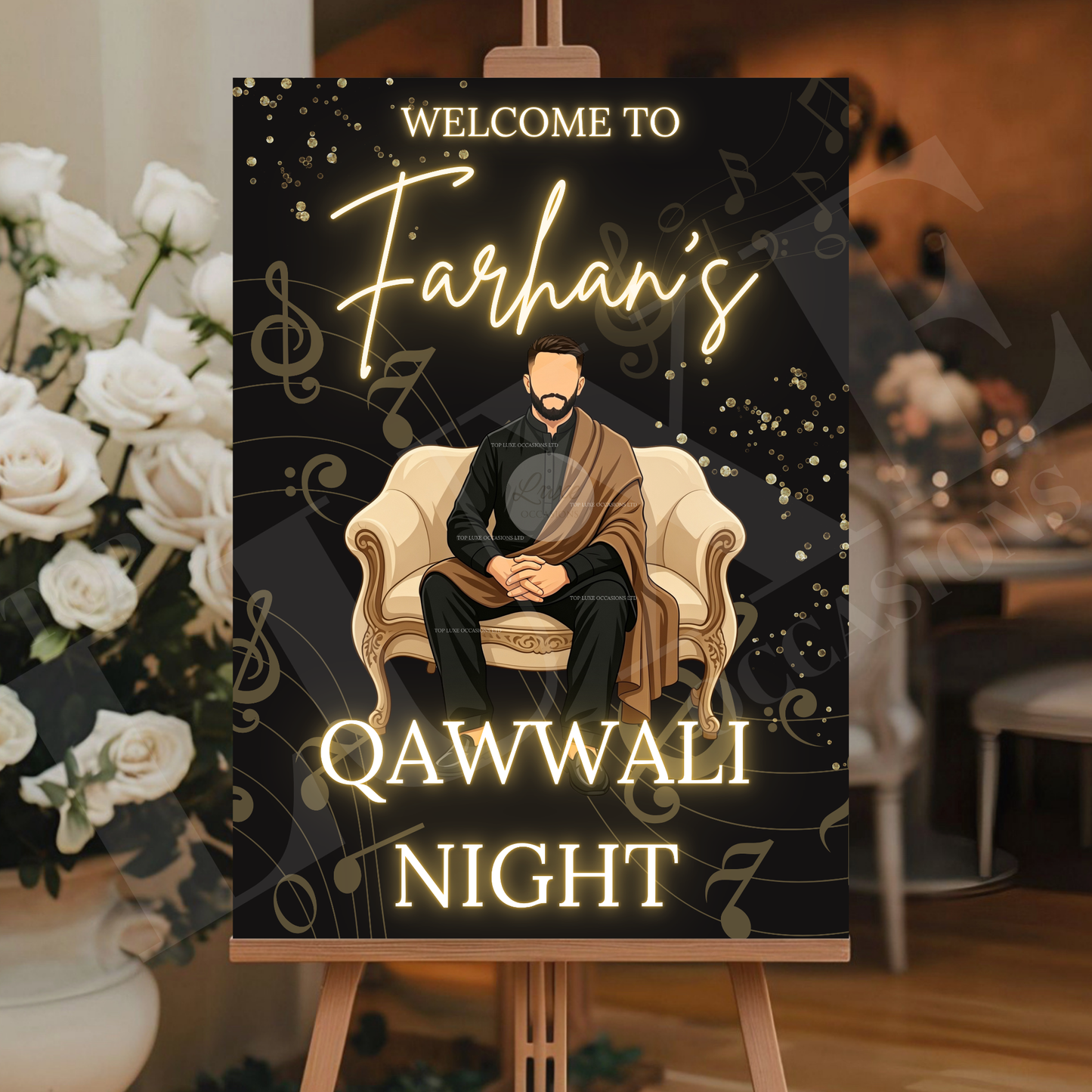 Boys Qawali Night Welcome Sign