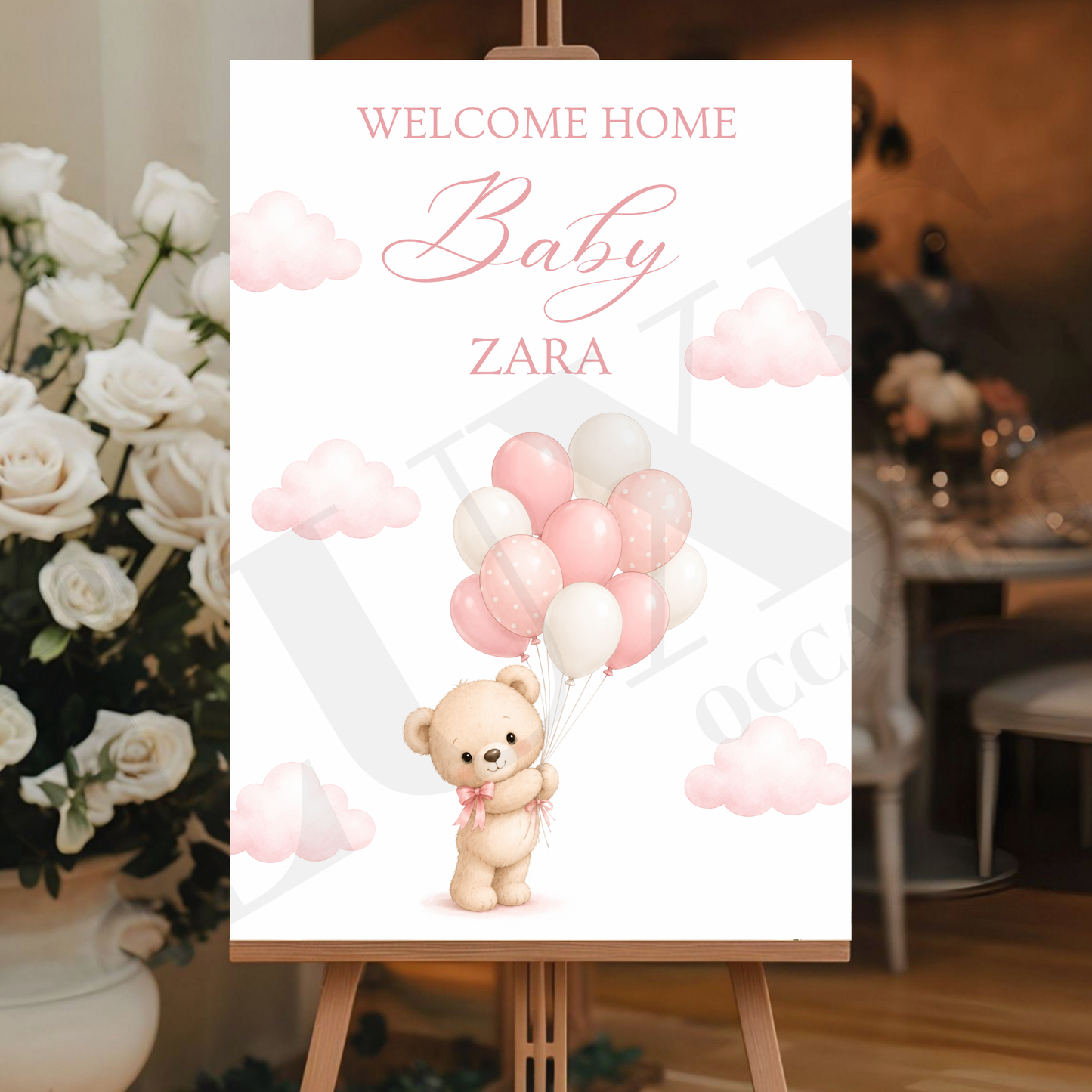 Welcome Home Baby Girl Sign