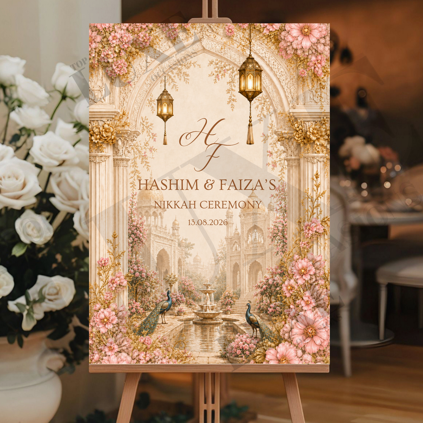 Arch Luxury Nikkah Baraat Walima Board
