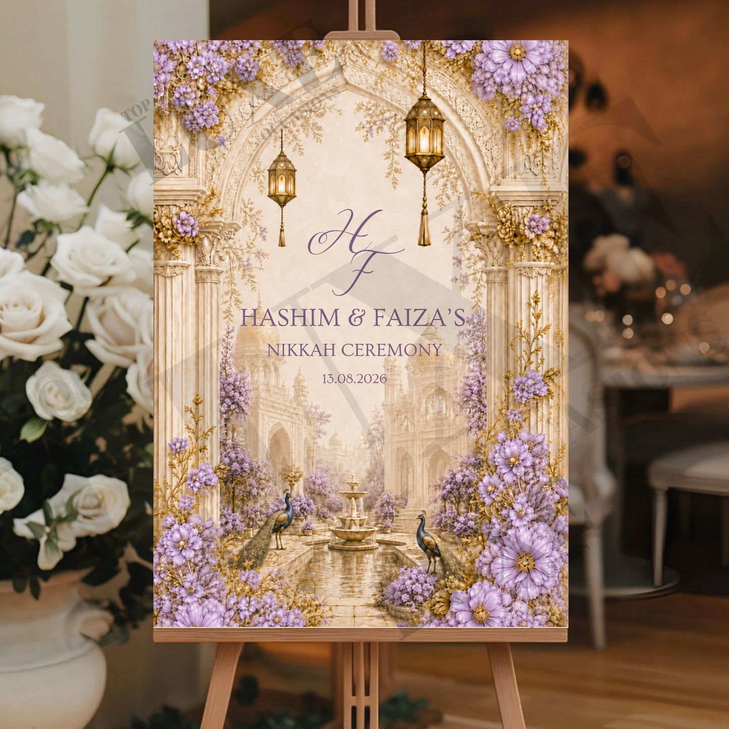 Arch Luxury Nikkah Baraat Walima Board