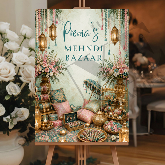Mehndi Bazaar Sign