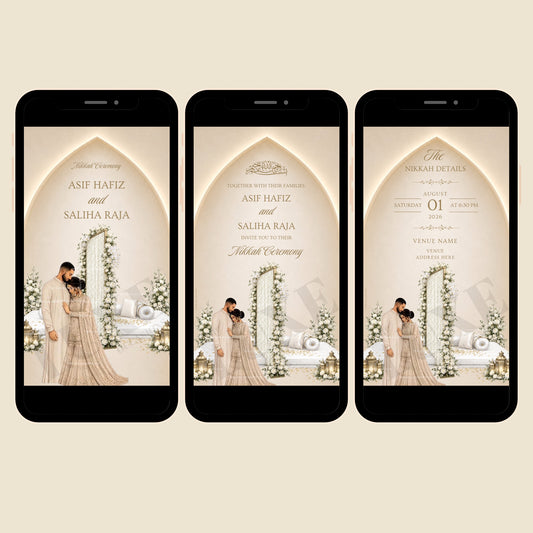 Nikkah | Baraat | Walima Video Invite