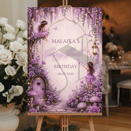 Fairy First Birthday Board
