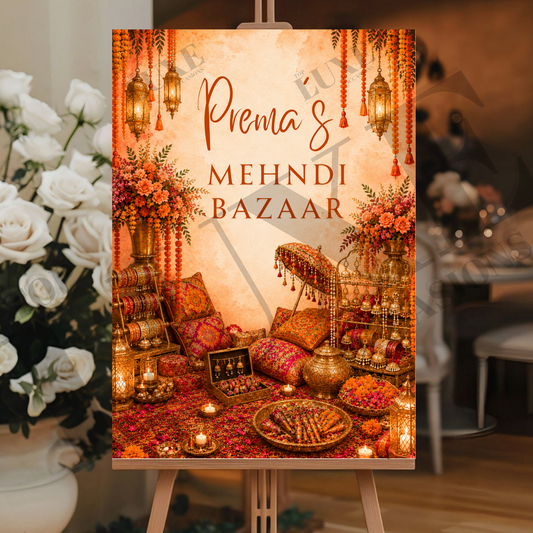 Mehndi Bazaar Sign