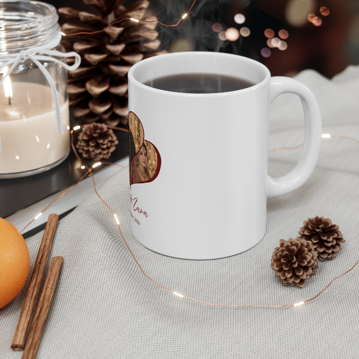 Personalised Wedding Gift Ceramic Mug (11oz)