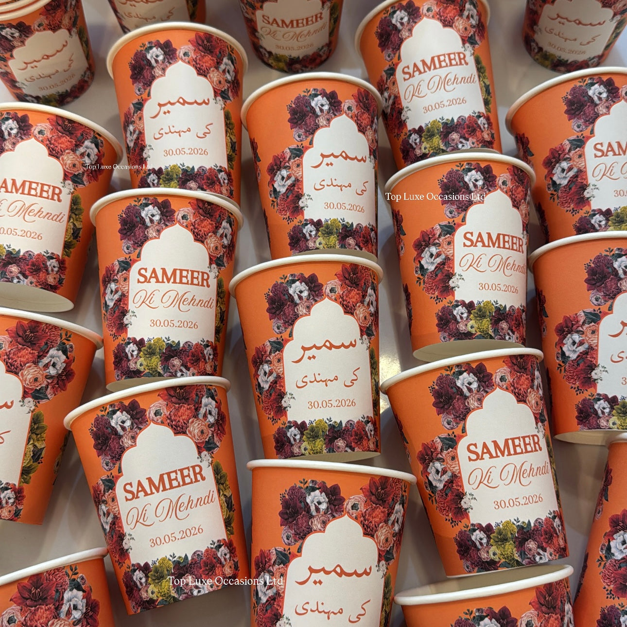 Orange Mehndi Night Mix (2 Designs) - LUXE RANGE