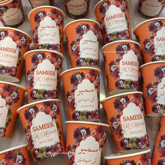Orange Mehndi Night Mix (2 Designs) - LUXE RANGE