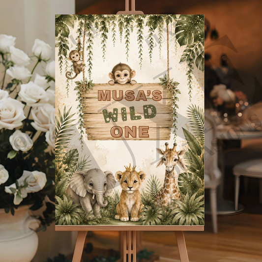 Wild One Birthday Board