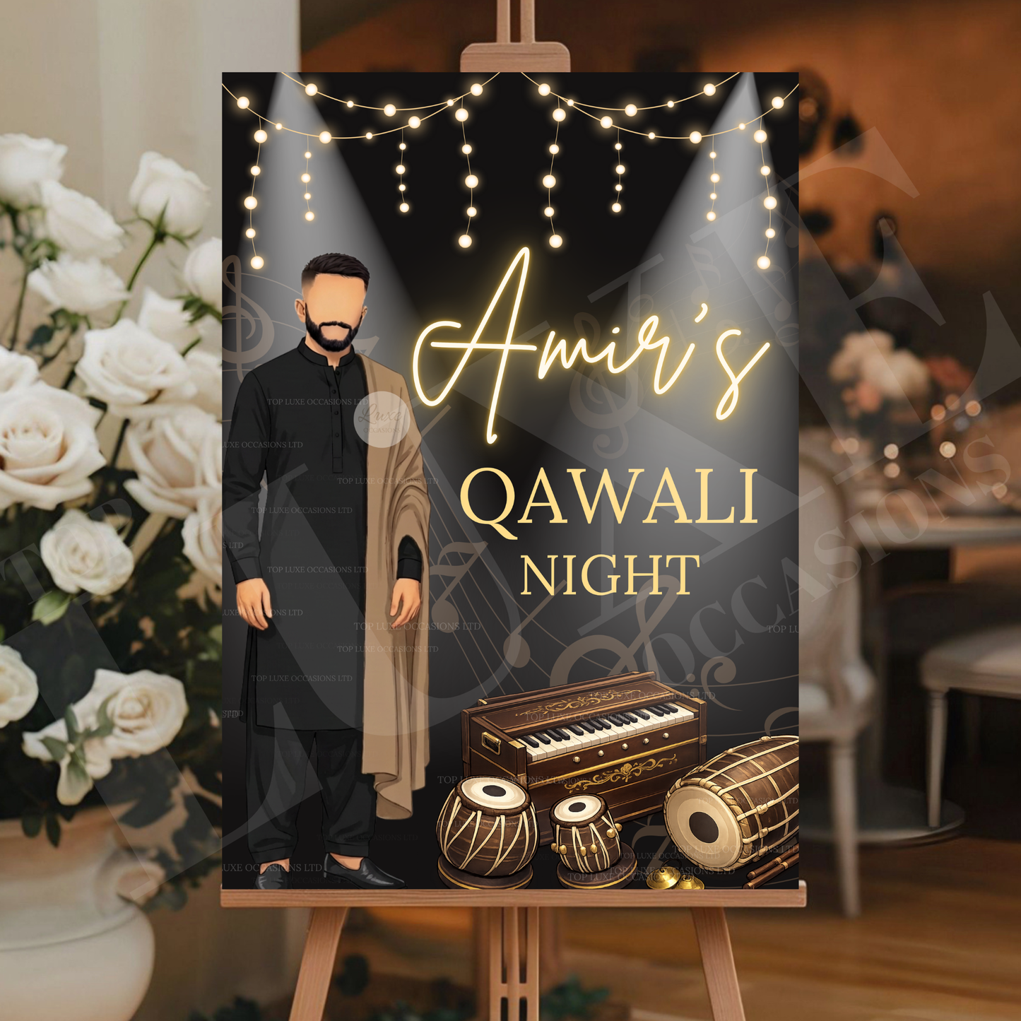 Boys Qawali Night Welcome Sign
