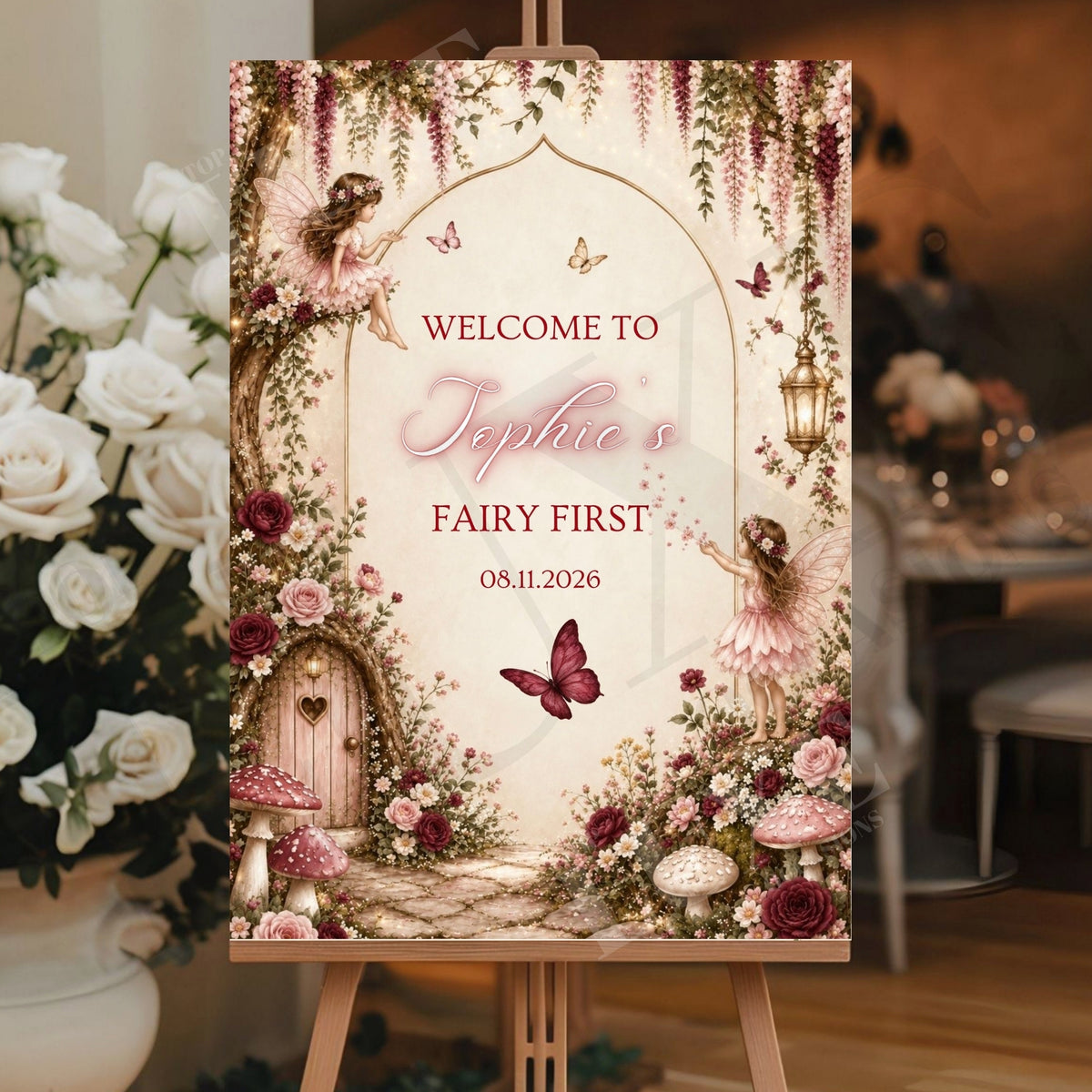 Fairy First Birthday Board