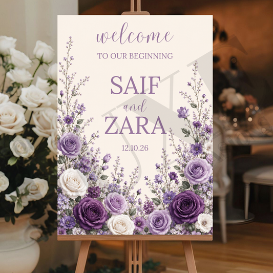 Floral Nikkah | Baraat | Walima Board