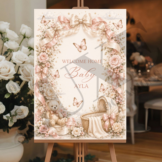 Welcome Home Baby Sign