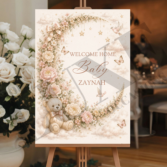 Welcome Home Baby Sign