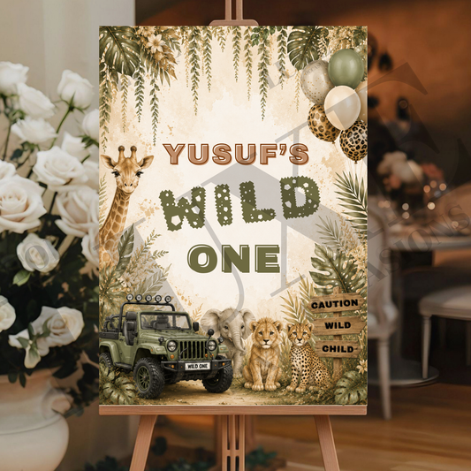 Wild One Birthday Board