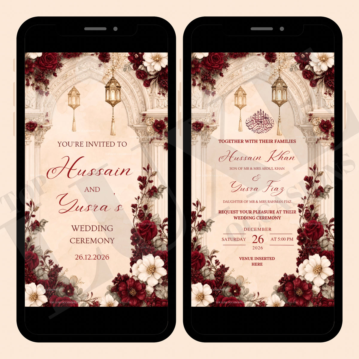 Nikkah | Baraat | Walima Invite
