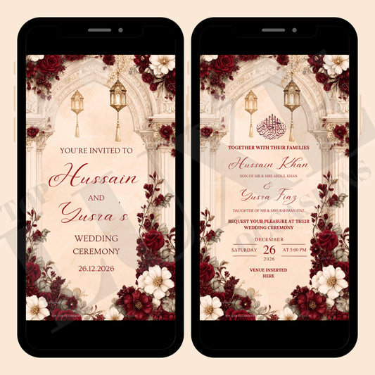 Nikkah | Baraat | Walima Invite