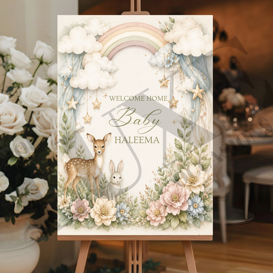 Welcome Home Baby Sign