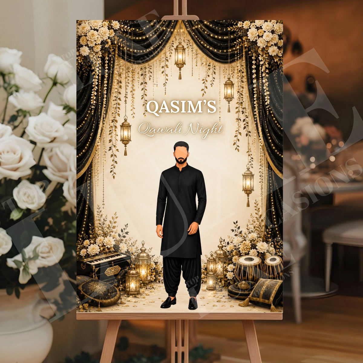 Boys Qawali Night Welcome Sign