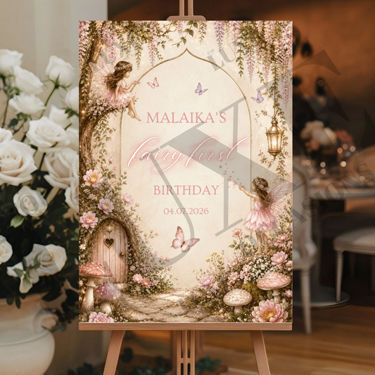 Fairy First Birthday Board