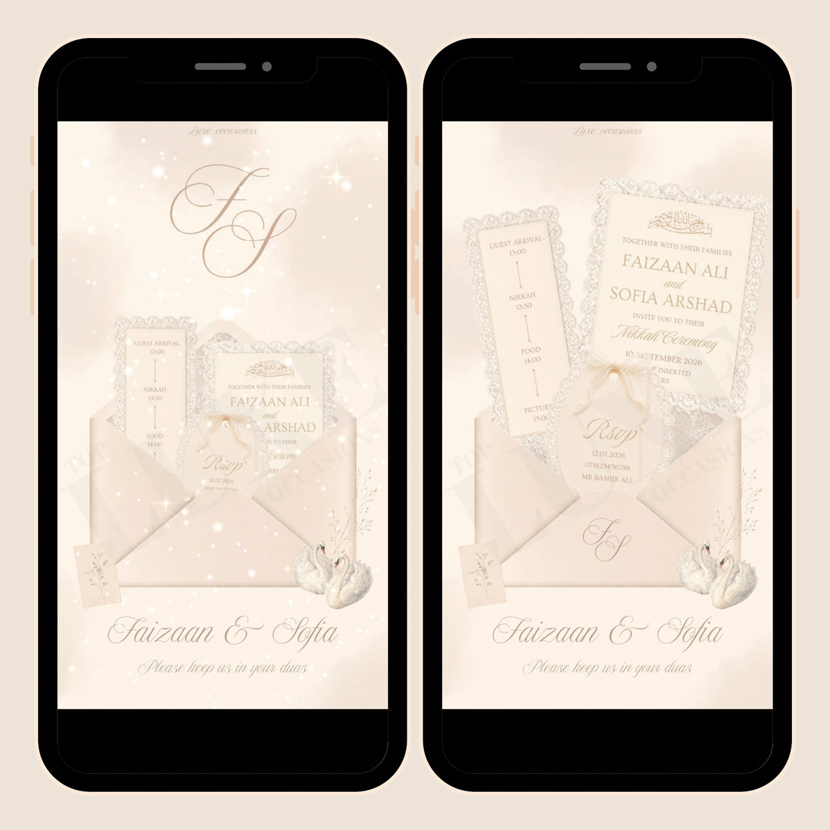 Nikkah | Baraat | Walima Video Invite