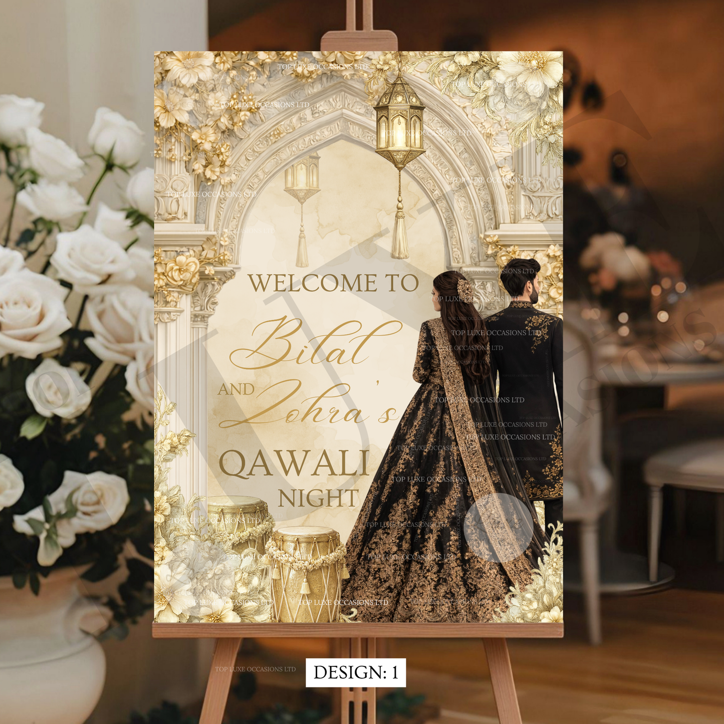 Joint Event Qawali Night Welcome Sign