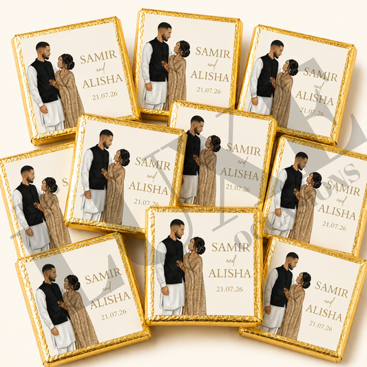 Nikkah | Baraat | Walima Chocolate Squares