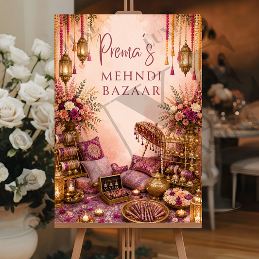 Mehndi Bazaar Sign
