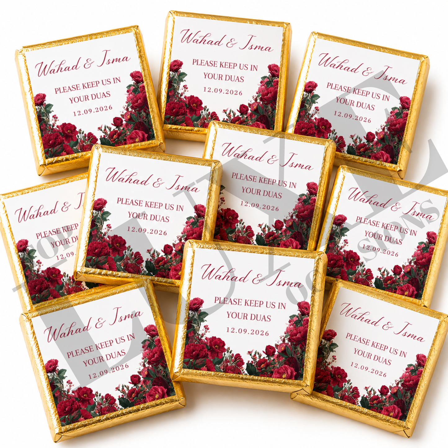 Nikkah | Baraat | Walima Chocolate Squares