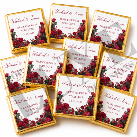 Nikkah | Baraat | Walima Chocolate Squares