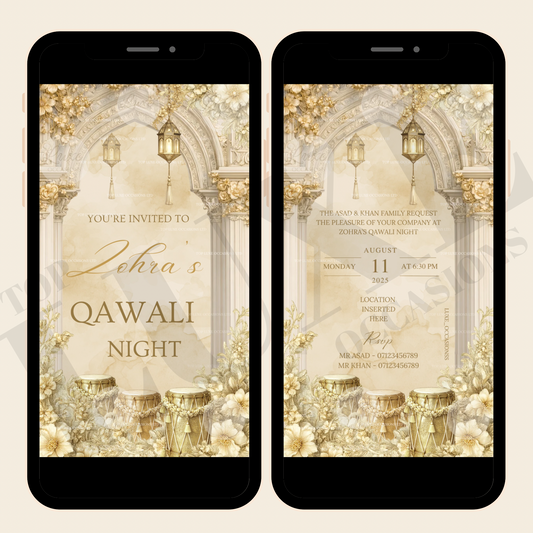 The Grand Wedding Qawali Night Video Invite
