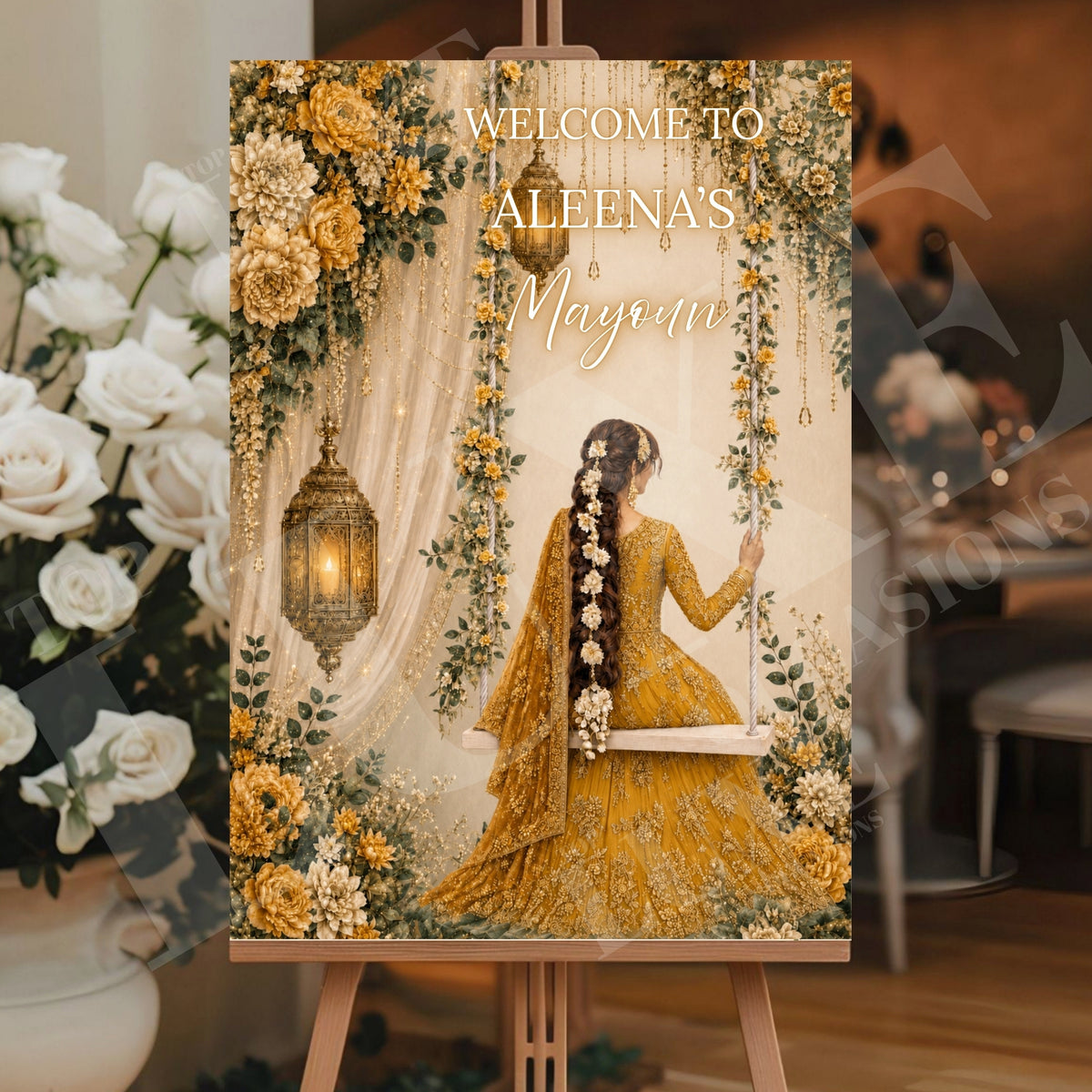 Girls Mayoun | Gaye Holud | Haldi Welcome Sign