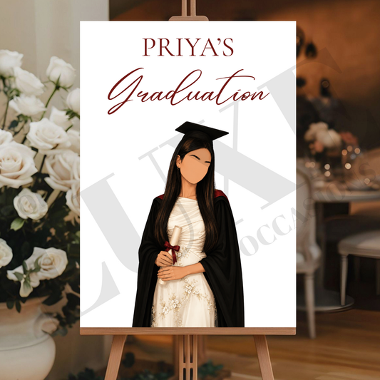 Custom Portrait Graduation Party Board & Portrait Copy