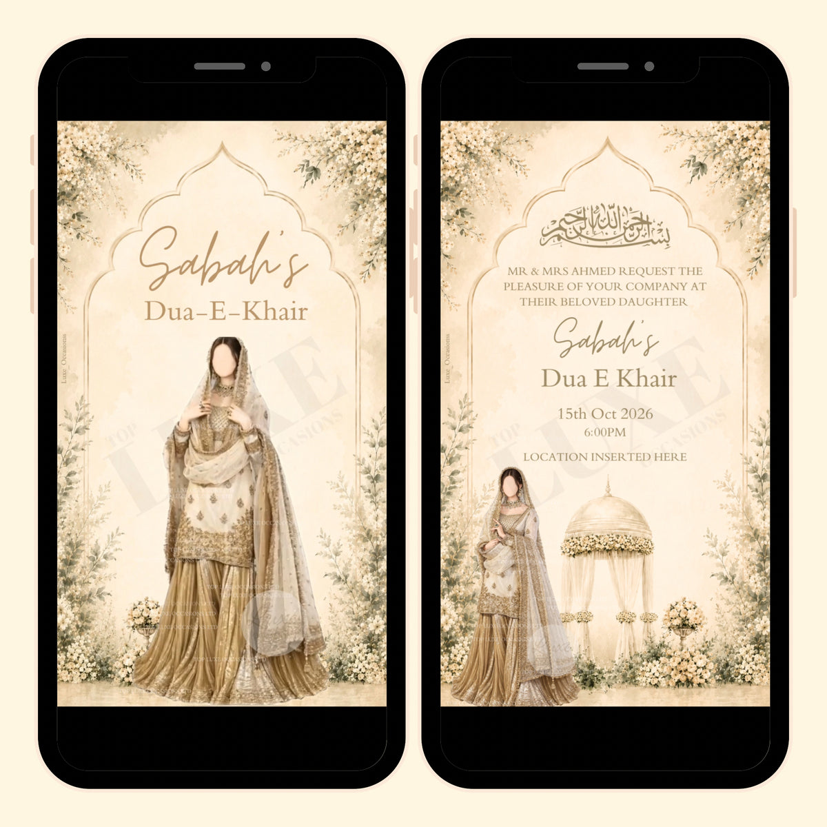 Girl’s Dua E Khair Invite