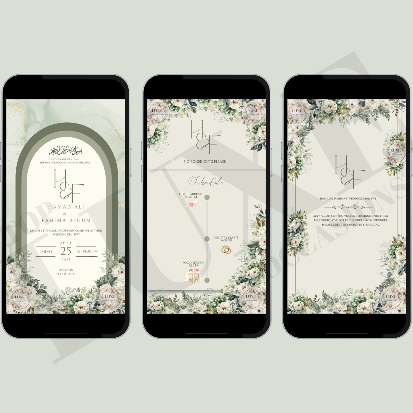 Green Nikkah | Baraat | Walima Video Invite