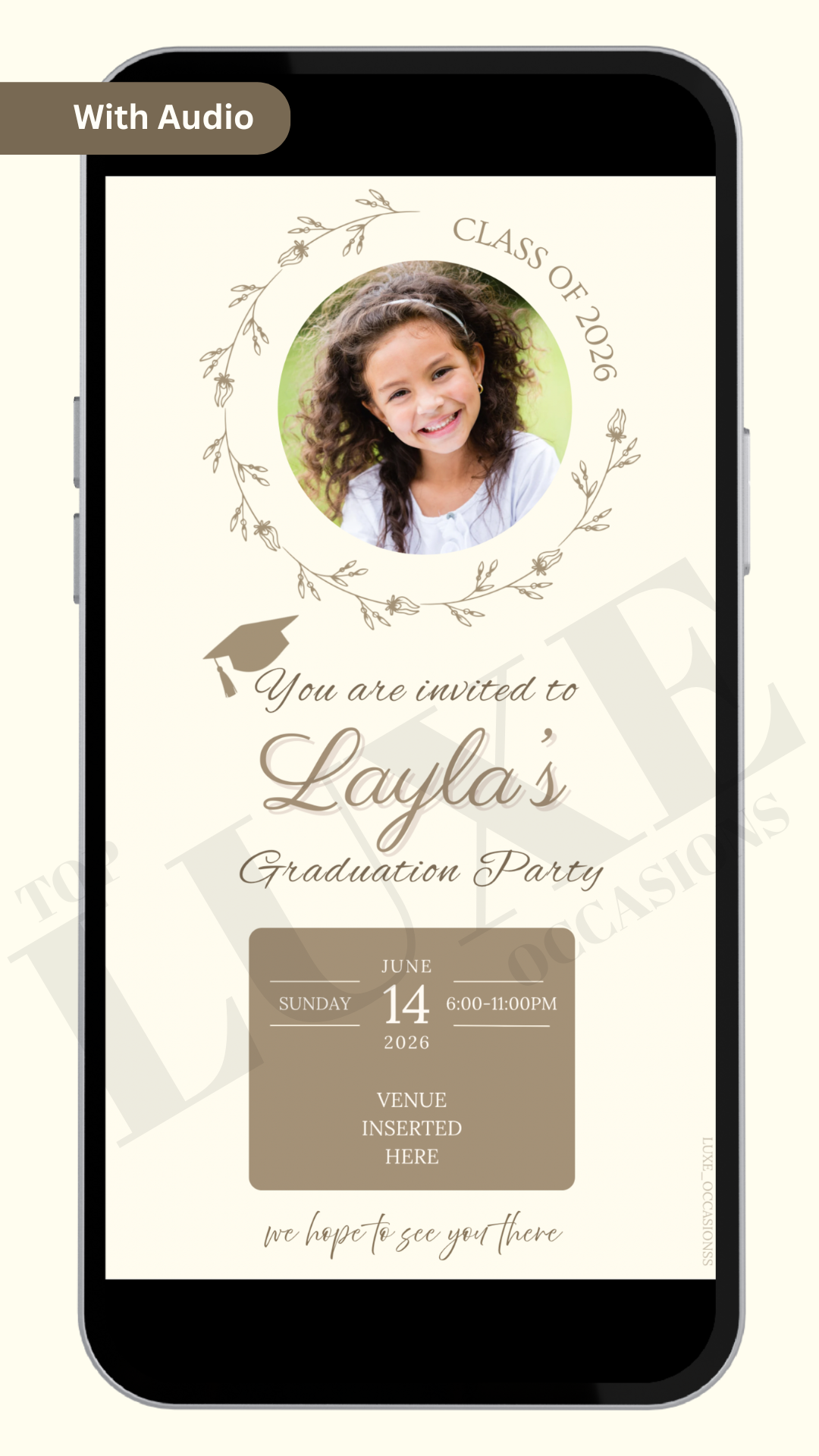 Sentimental Graduation Invite [4 Colours]