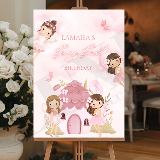 Fairy First Birthday Board