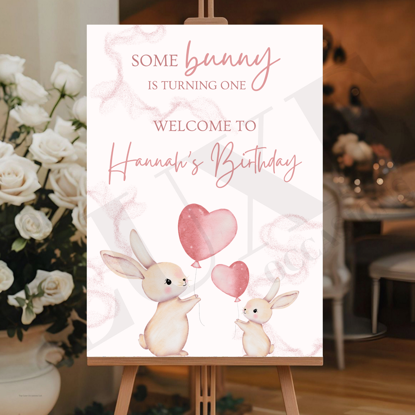 Bunny Birthday Board