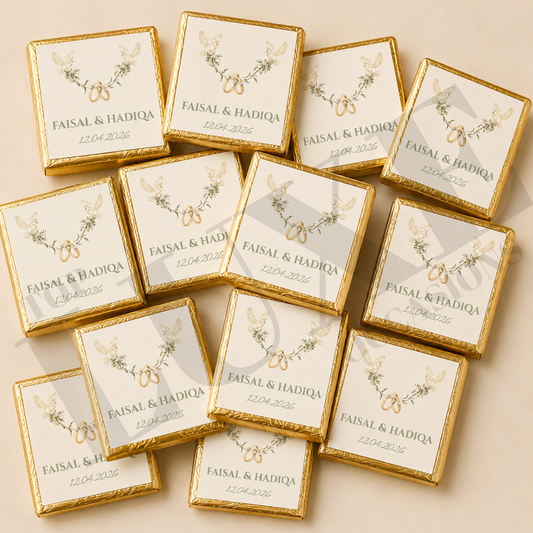 Nikkah | Baraat | Walima Chocolate Squares