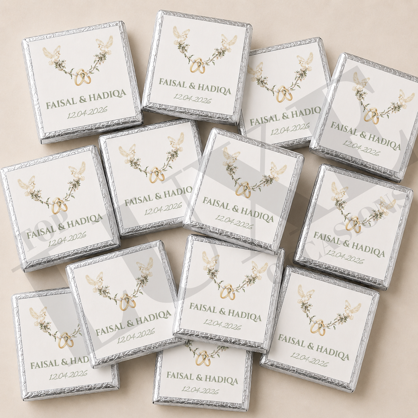Nikkah | Baraat | Walima Chocolate Squares
